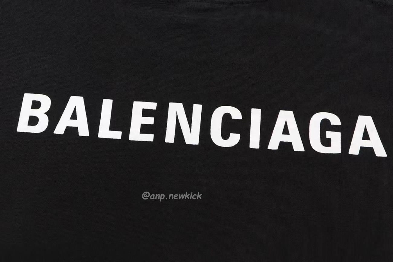 Balenciaga Fw23 Letter Logo Printing Short Sleeve T Shirt (4) - newkick.vip